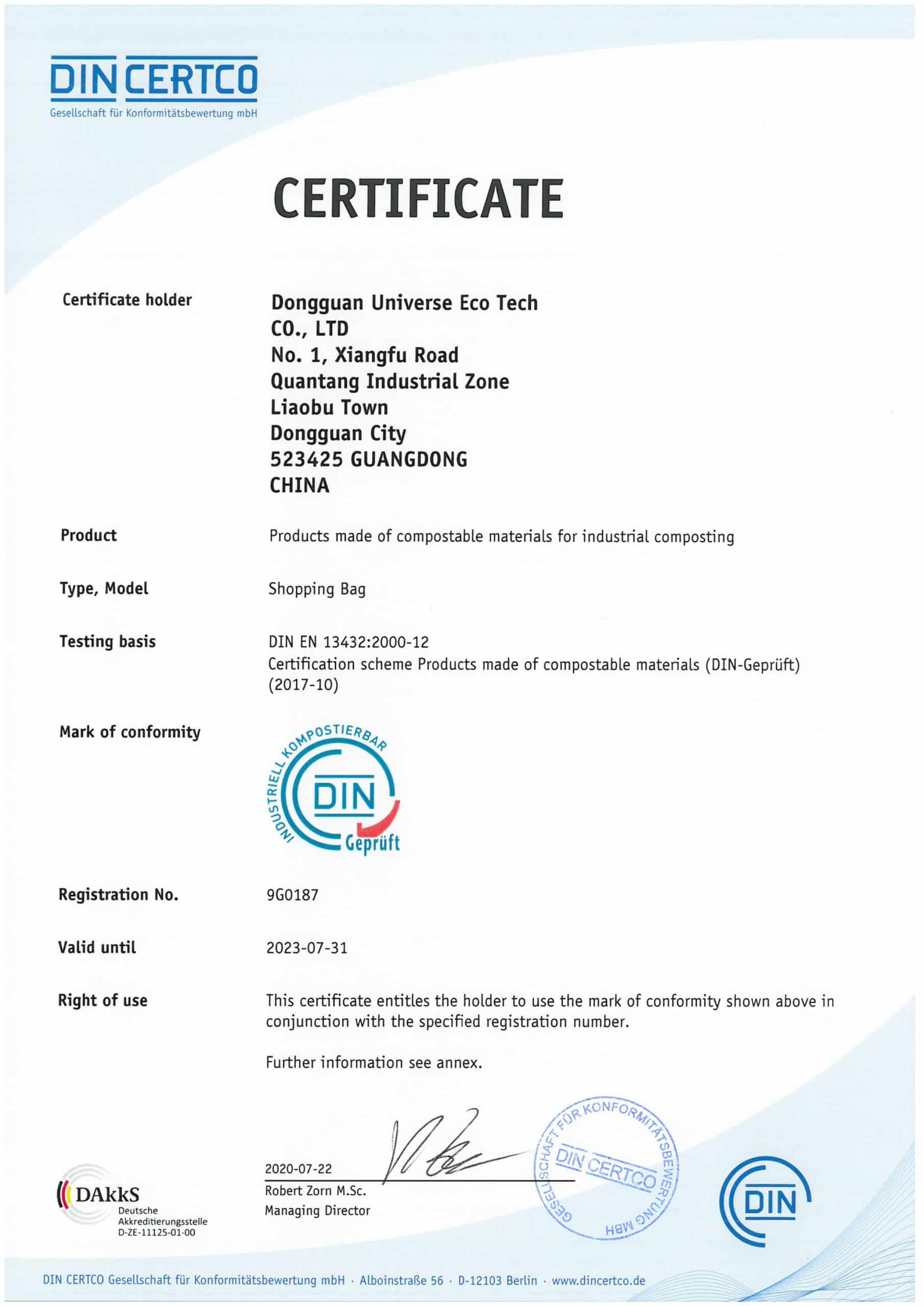 Achieving DIN CERTCO Certification: A Leap Forward for Our PLA ...